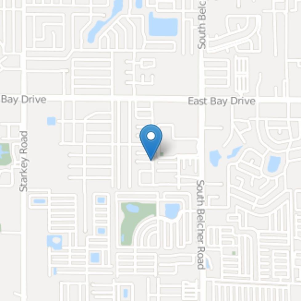 FROM BELCHER:
Head East on East Bay Dr. to Fulton Dr. Make a U-turn then turn right onto 36th St. S.E. and go 5 blocks south. Our office will be on your right.

FROM STARKEY/ KEENE:
Head West on East Bay Dr. toward Belcher Rd. Turn right on 36th St. S.E. and go 5 blocks south. Our office will be on your right.